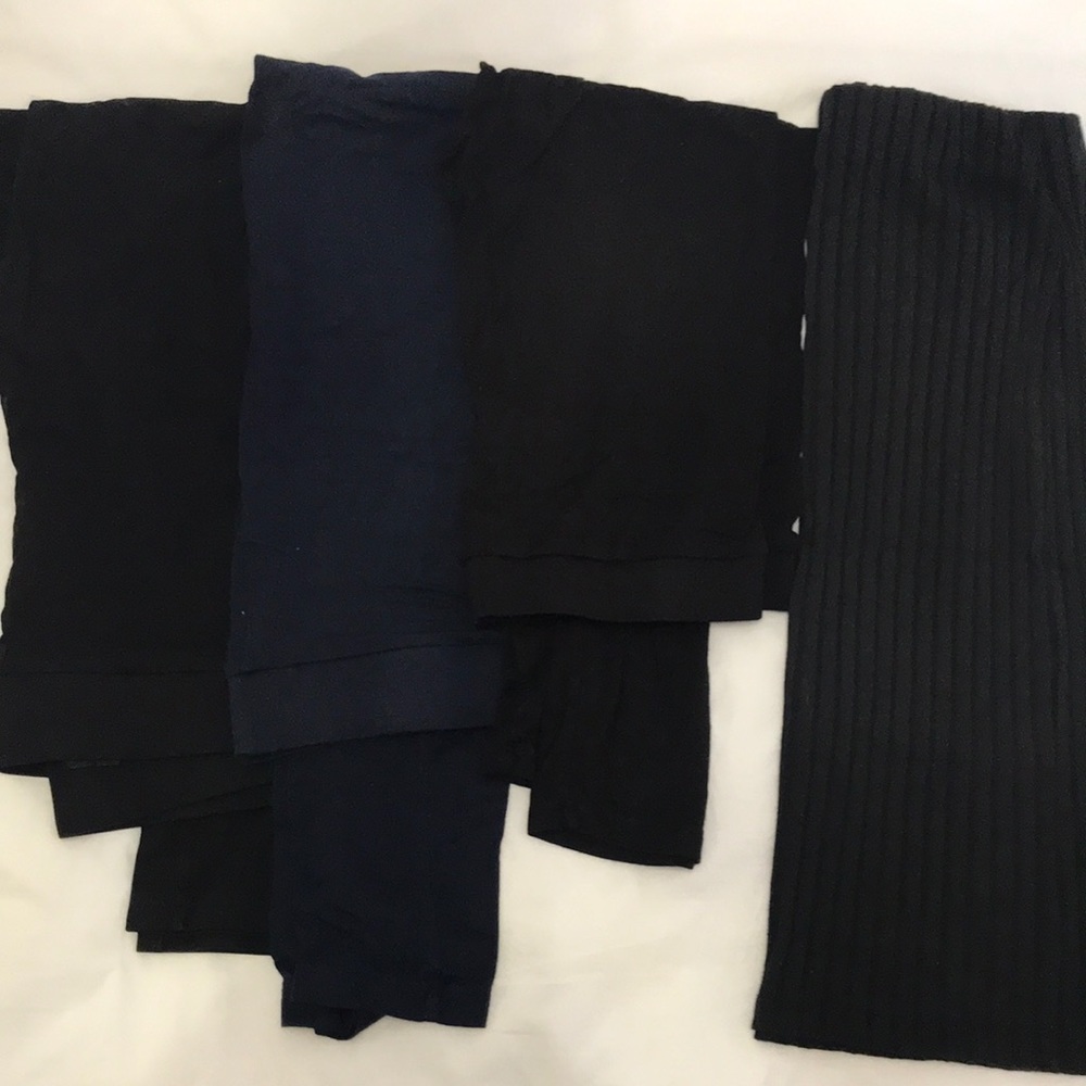 3 pairs of maternity leggings & 1 maternity skirt